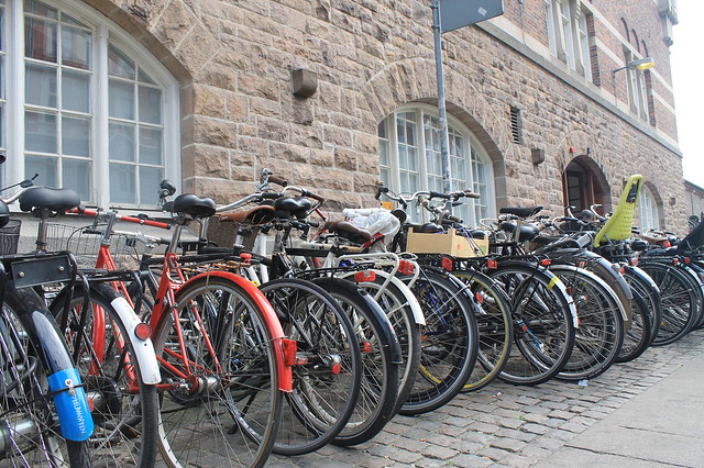 Bicicletas en la Estación Central de Copenhague