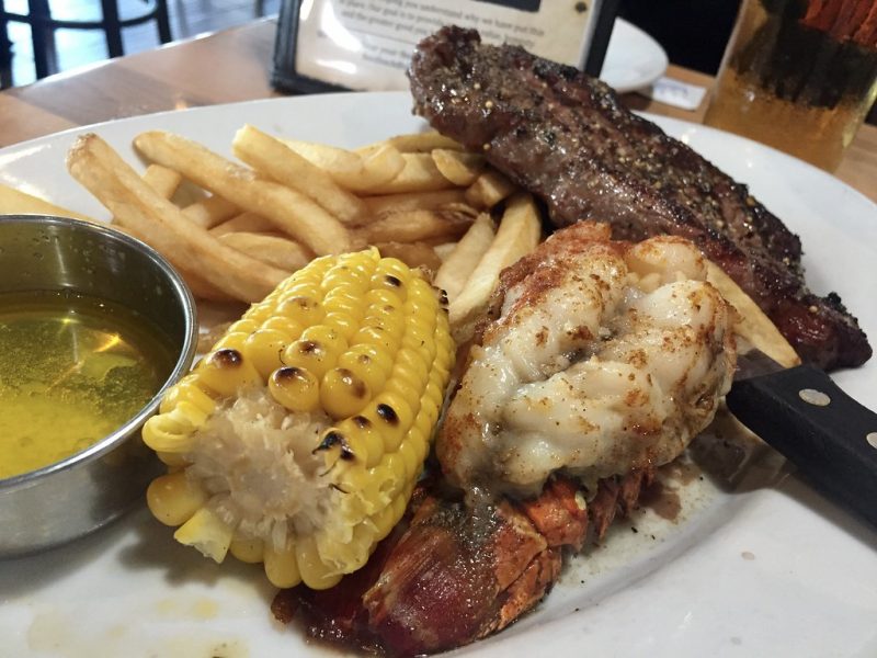 Steak and lobster Chuck's Roadhouse Bar & Grill
