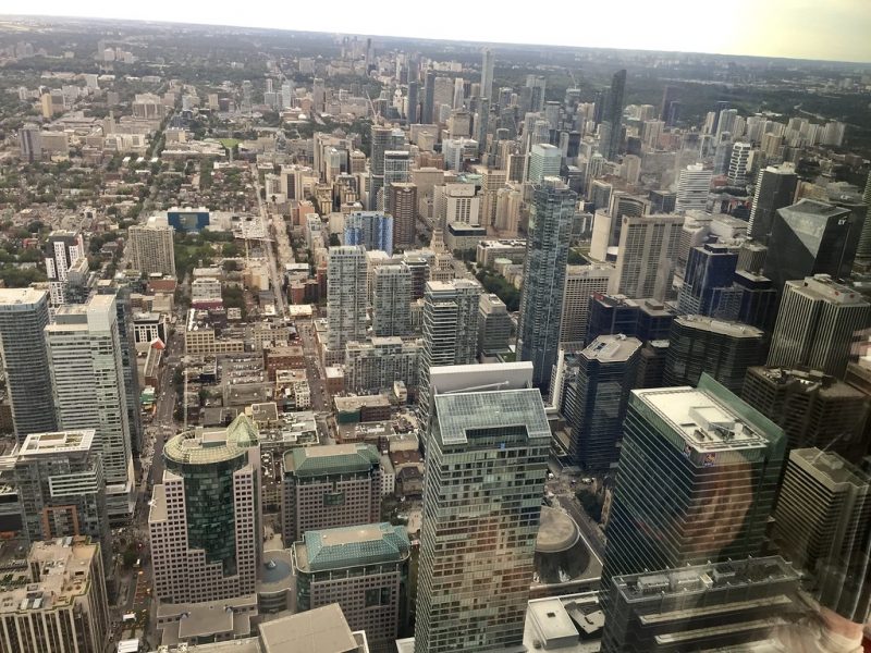 Vistas desde la CN Tower Toronto Canada
