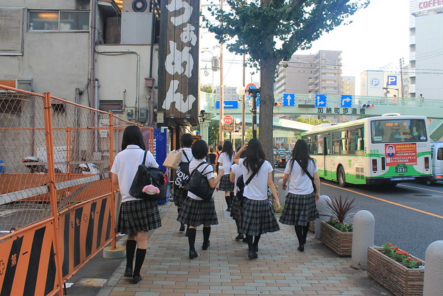 Adolescentes japonesas en Kobe Japon