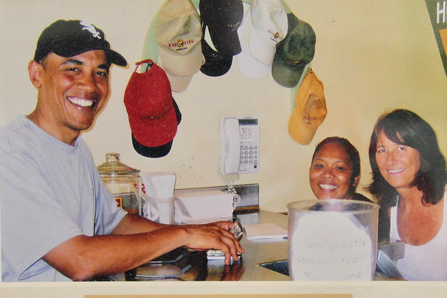 Barack Obama, ilustre cliente de Kua Aina