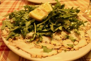 Carpaccio de pulpo Popi Popi Roma