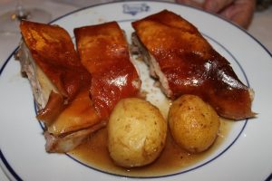 Cochinillo asado Casa Botín Madrid