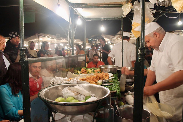 Comida callejera Marrakech