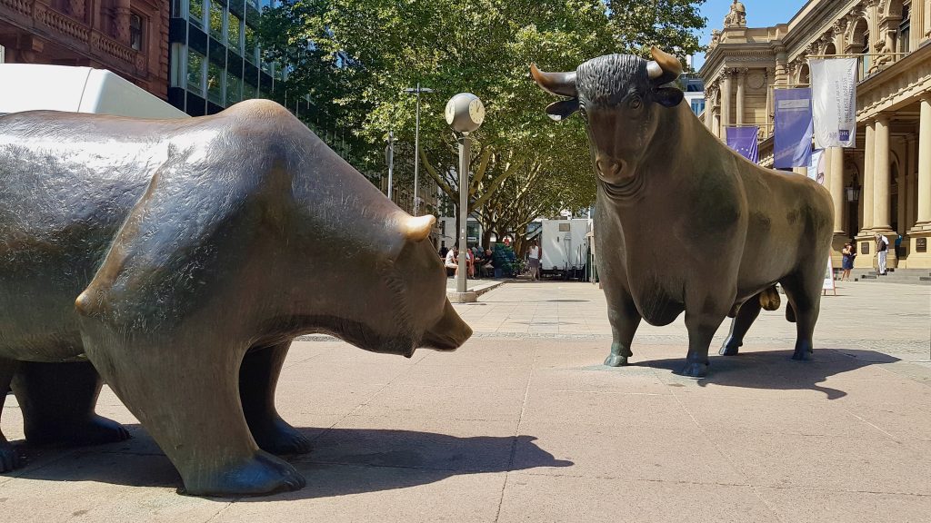 Toro y oso Bolsa de Frankfurt