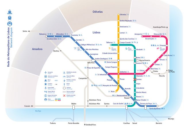 Plano metro de Lisboa