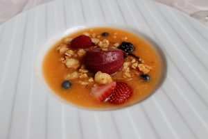 Sopa de melon Restaurante L’Art de Vivre Spa Belgica