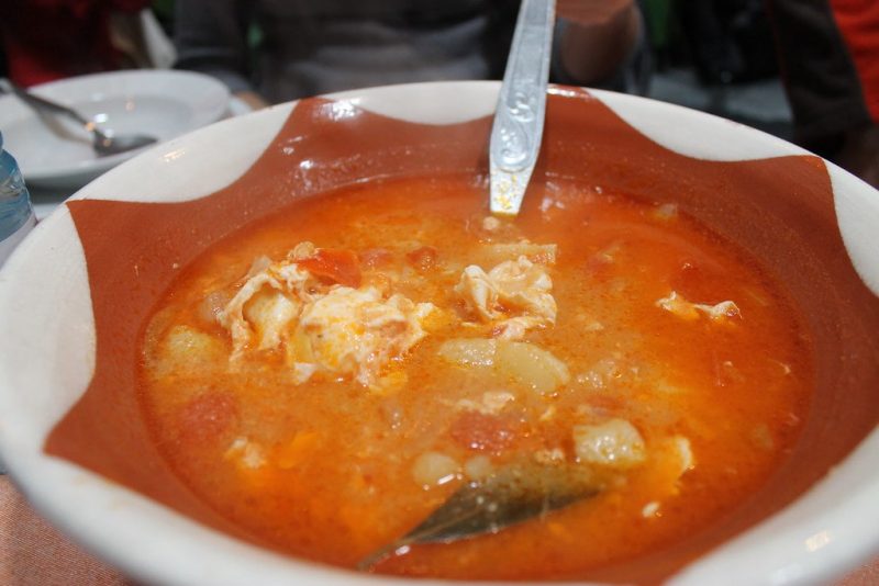 Sopa de tomate Restaurante Sem-Fim Monsaraz Portugal