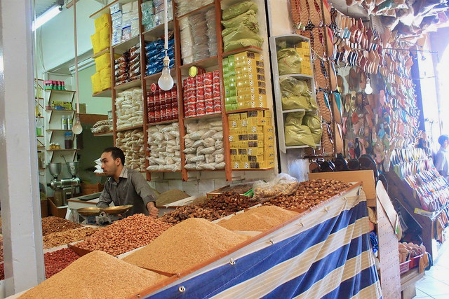 Tienda especias Zoco de Marrakech