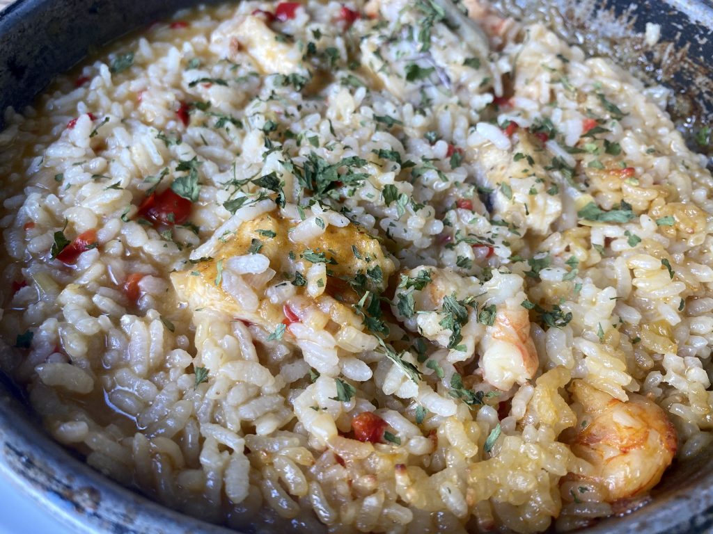 Arroz con langostinos Sobiñagu Gijón